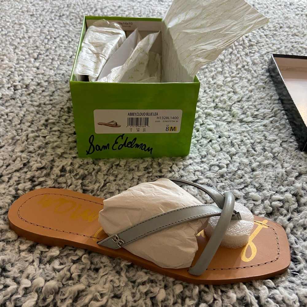 NWT Sam Edelman Cloud Blue sandals size 8